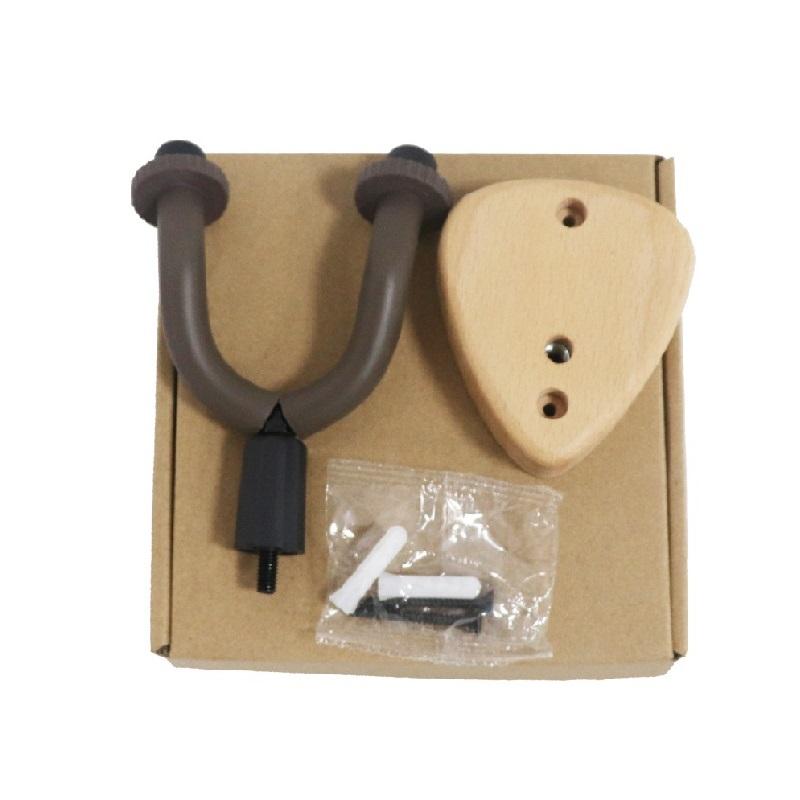 

Настенный держатель для гитары, крючок из ореха, укулеле, электрогитара, бас, универсальный кронштейн, регулируемая подставка для дисплея коричневый