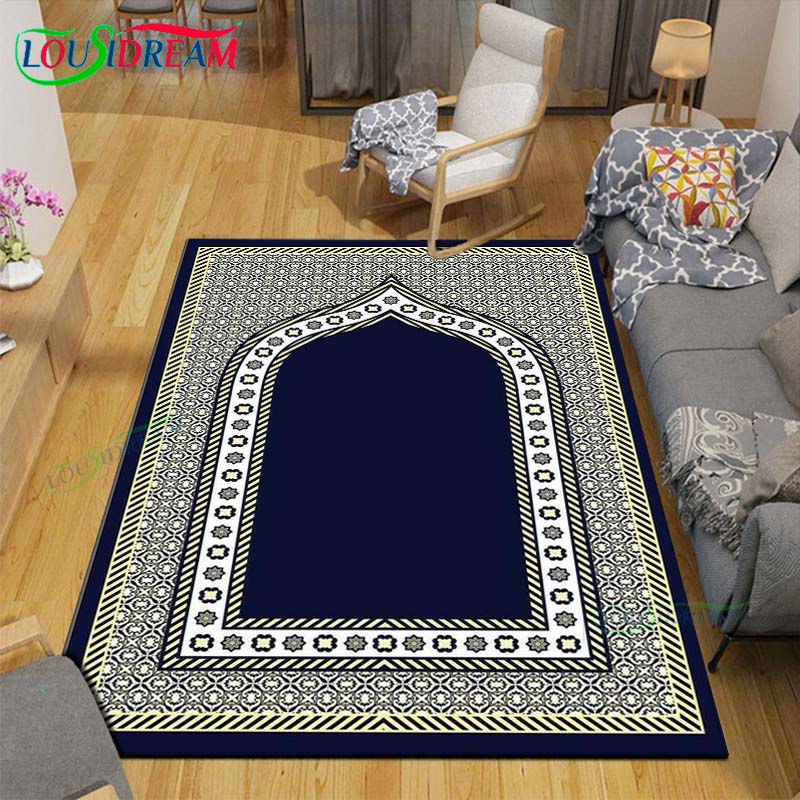 Fashion Muslim Prayer Carpets Bedroom Becoration Living Room Decoration Carpets for Bed Room Rug Anime Rug  Area Rug