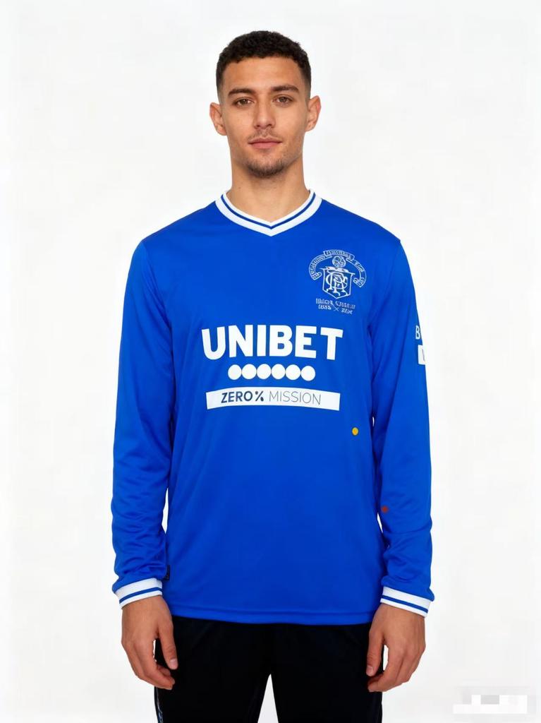 Thai Version Of Football Clothes 2526 Real Madrid Jersey Home Long-sleeved Shirt Quick-dry Rangers Commemorative Edition Fan