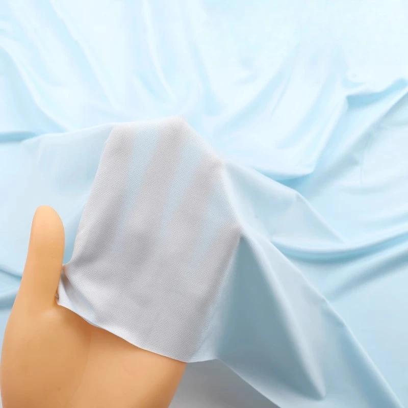 100x175cm Stretch Elasticity Ice Silk Fabric Four Sided Sun Protection Clothing Sleepwear Dresses Handmade DIY Clothing Fabric