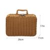 Chic Woven Storage Basket Travel Organizer for Beauty Essentials