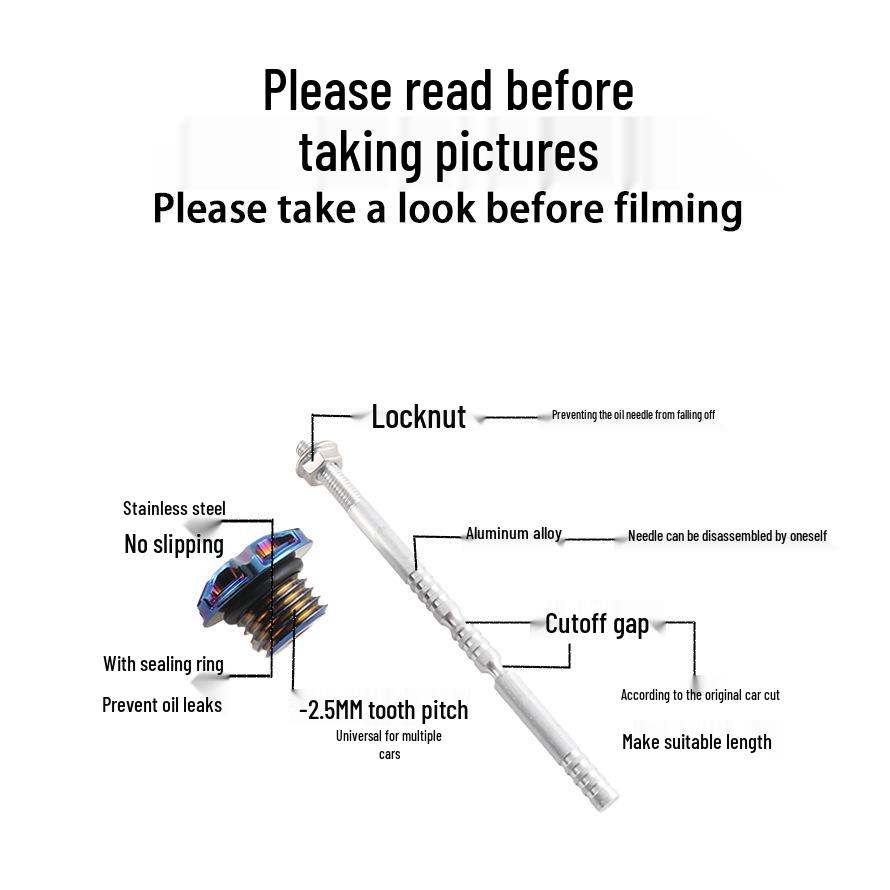 Haojue UHR150 UFR150 Anti-Theft Oil Dipstick Cap Adapter