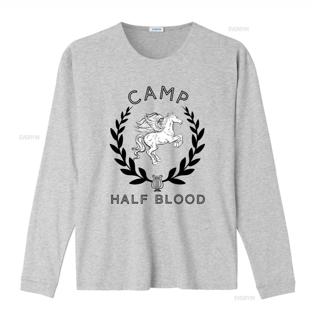 Camp Half Blood T Shirt Percy Jackson Olympians with Mythical Winged Horse Design vintage Washed Stretched Unisex Versatile