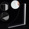 2Pcs Shower Splash Guards Self Adhesive Easy To Install Transparent Design Acrylic Shower Water Guards Bathtub Corner Splash Covers