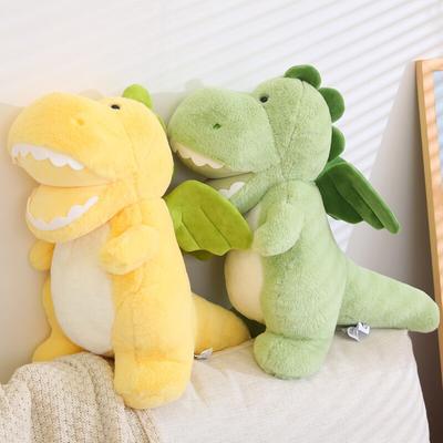 Kawaii Flauschige Dinosaurier Plüschtier Liebliches Tier Offenmaul Dinosaurier Plüschkissen Gefüllt Weich für Kinder Geschenke