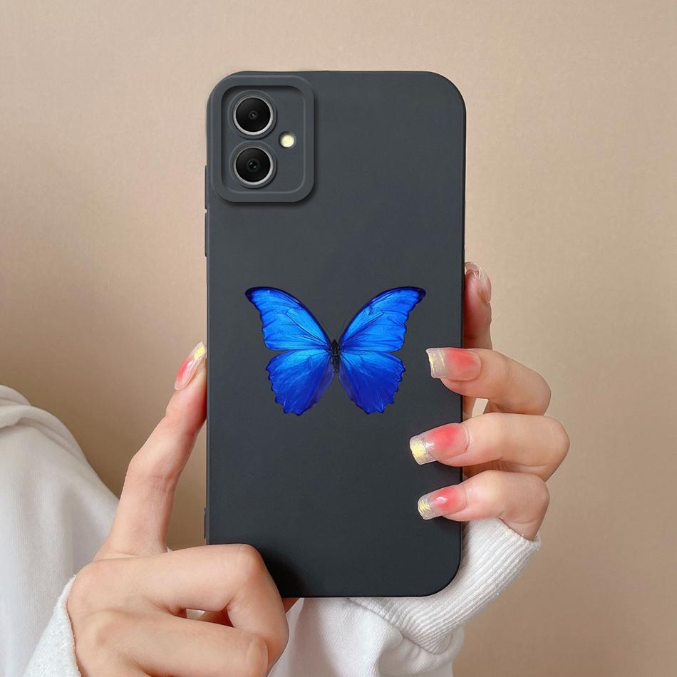For Samsung Galaxy A05 A05S Phone Cases Simple Unique Soft Liquid Silicone Camera Protection Back Cover For Samsung A 05 Funda