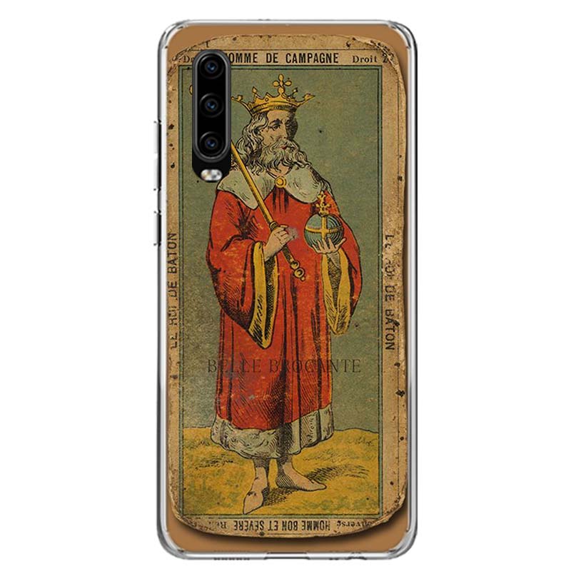 Etui na telefon z okładką do czytania kart Tarota dla Huawei P30 P20 P10 P40 P50 Pro Mate 20 40 30 10 Lite Popularne Fundas Artystyczny Prezent Coque