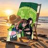 Ben 10 Cartoon Print Beach Towel Design, Soft, Lightweight. for Home Bathroom, Spa, Pool, Yoga, Surfing, Camping, Gift for Family, Friend