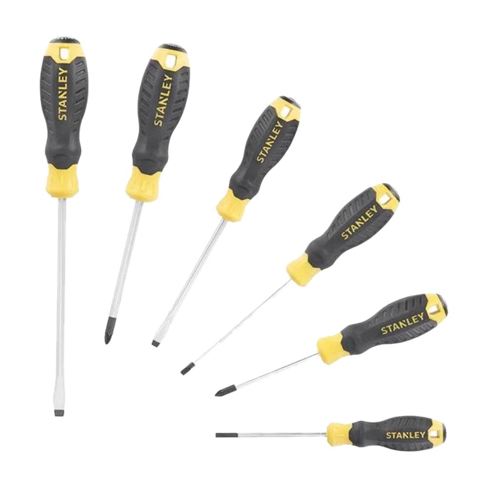 Stanley Cushion Grip Screwdriver Set (Pack of 6)