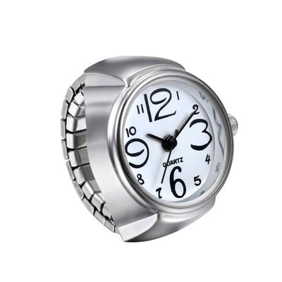 JEWELRYWE Watch Ring Stainless Steel Link Popular Waterproof Analog Quartz Business Casual Fashion Accessory Birthday Christmas Present