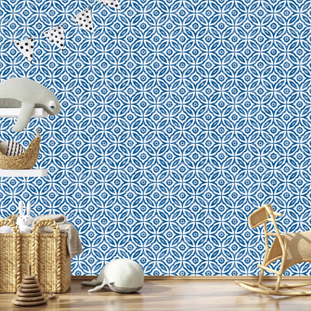 Geometric and ornamental wallpaper for living room and bedroom 50x1000