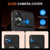 Sliding Camera Cover Armor Case For Samsung Galaxy A07 4G A06 5G Metal Ring Stand TPU Frame Hard Plastic Shockproof Coque Shield