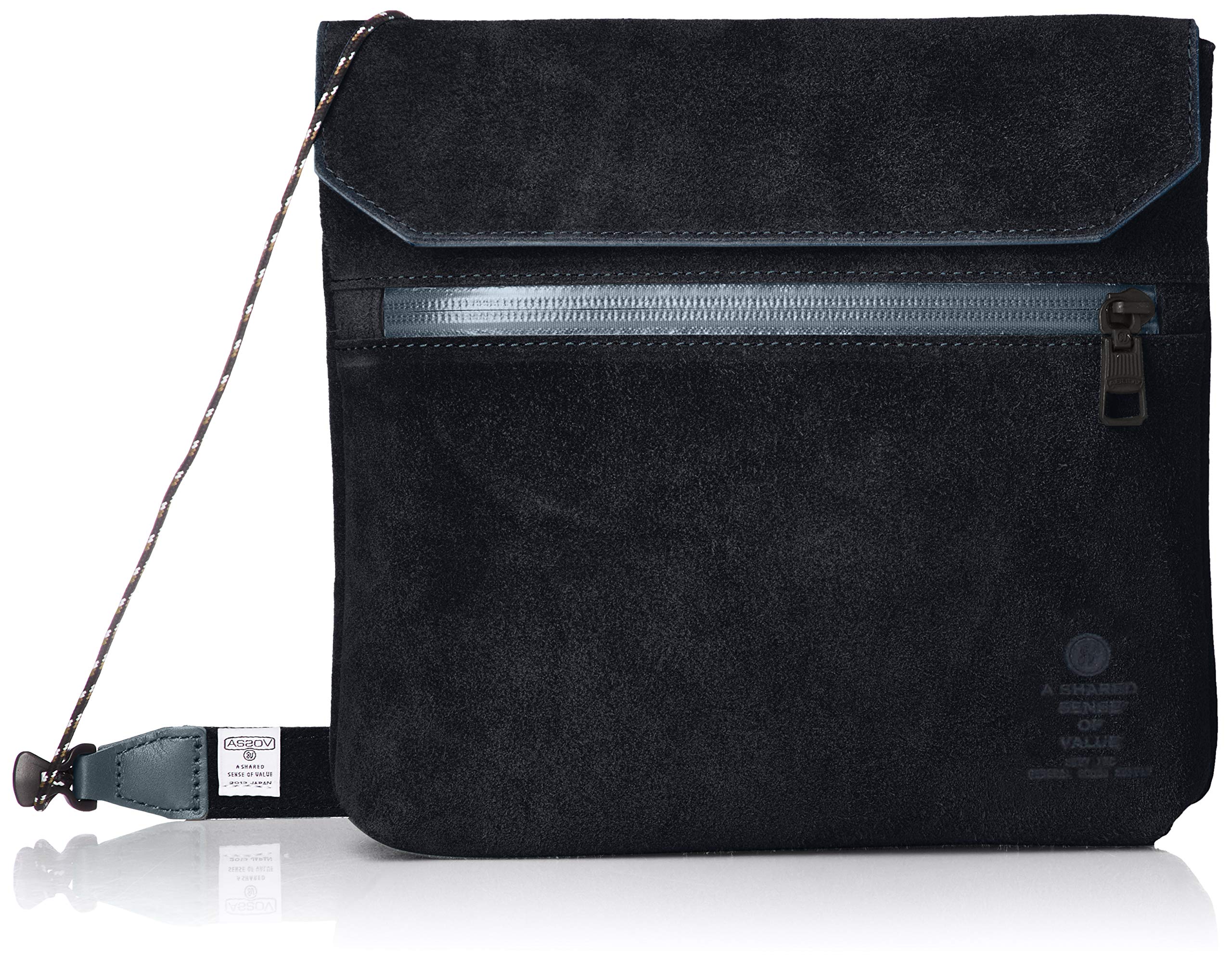 ASSOB Водонепроницаемая замшевая кожаная сакошь 091750 ВОДОНЕПРОНИЦАЕМАЯ ЗАМШЕВАЯ САКОШЬ ТЕМНО-СИНЯЯ