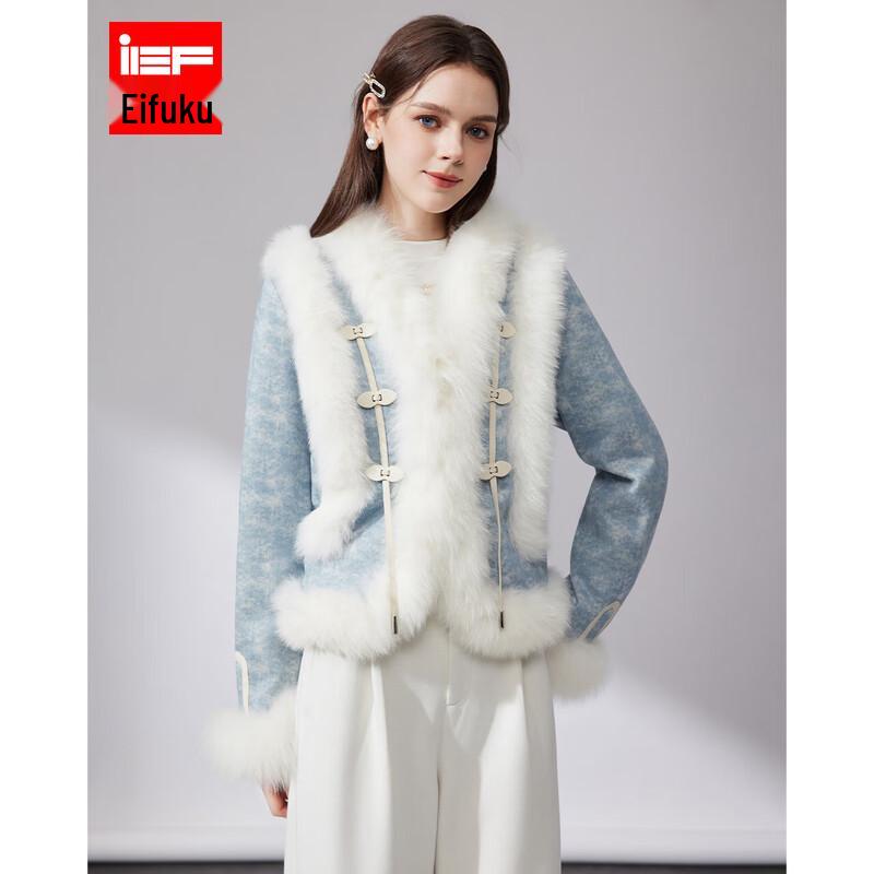 

Женское элегантное пальто из искусственного меха в французском стиле M