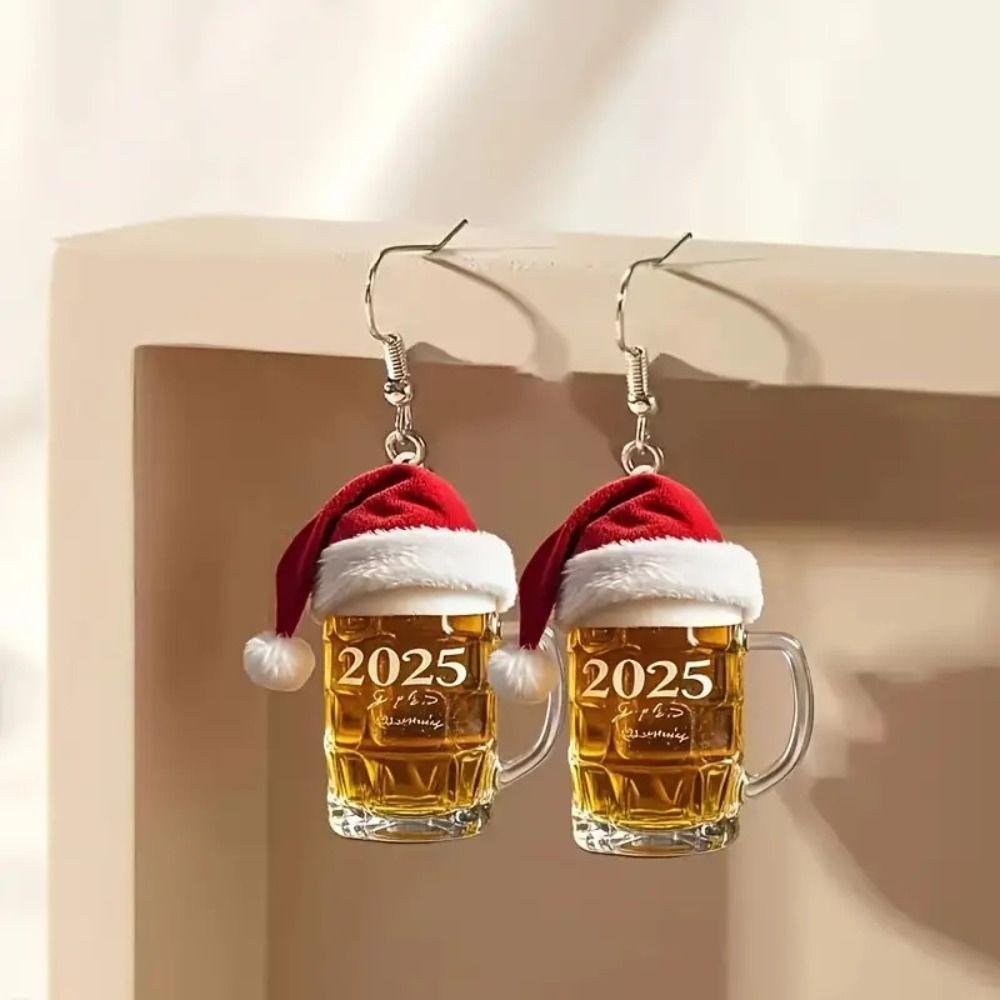 2025 Number Number 2025 Dangle Earrings Snake Letter Number Figure Earring  Christmas