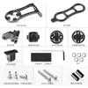 Out Front Bike Mount Combo Extended Handlebar Adapter for Garmin Edge, Bike Light & GoPro Action Camera Holder for Cycling