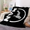 Man Logo Flannel Blanket Throw Blanket Soft Warm Sofa Bed Camping Car home Decor Unique Christmas Gift C9302682