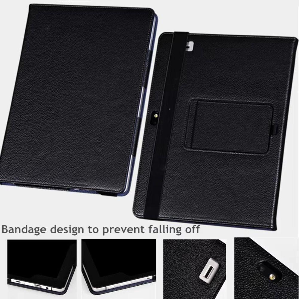 For HP Elite X2 1012 G1/G2/G3 Tablet Cases Lychee Pattern Tablet Cover 2024 Stand Holder