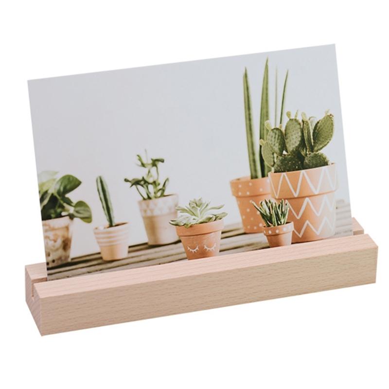 10 PCS Wood Place Card Holders Wood Sign Holders Table Number Holder Stands Name Card Holders for Wedding Table Setting