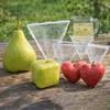 Yousheng Obstform zum Wachsen einzigartiger dreieckiger kubischer Früchte Transparente Kunststoffform Wiederverwendbare Gemüse-Obst-Wachstumsform für Tomaten