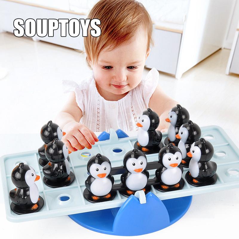 Penguin Seesaw Toys Set Fun Puzzle Board Game Educational Toys For Kids Children