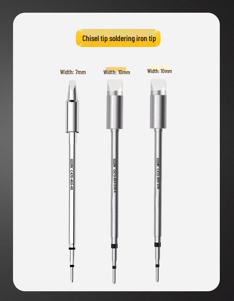 C470 Universal 500W Soldering Iron with High-Quality Heating Core, Blade & Horseshoe Tips for Large Solder Joints