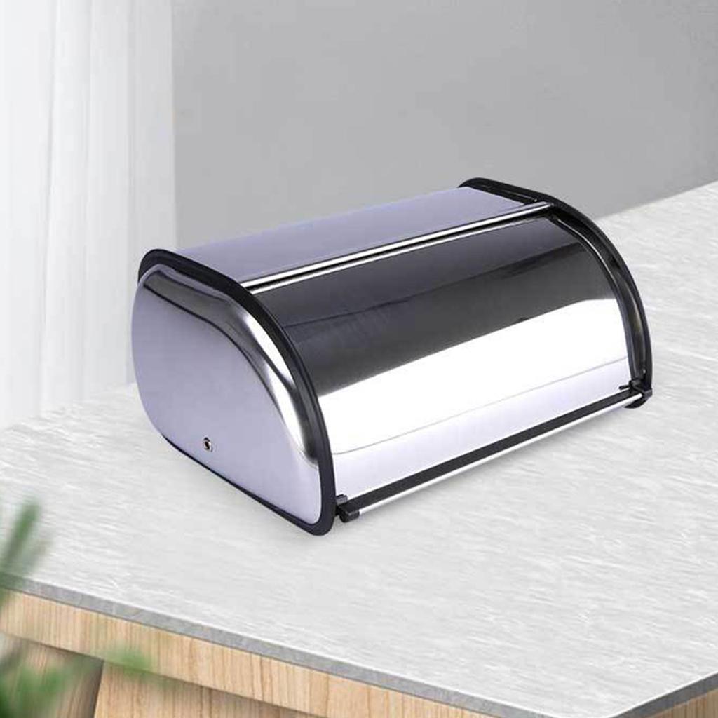 Stainless Steel Bread Box Metal Nut Snacks Metal Kitchen Dessert Cake Cupcake