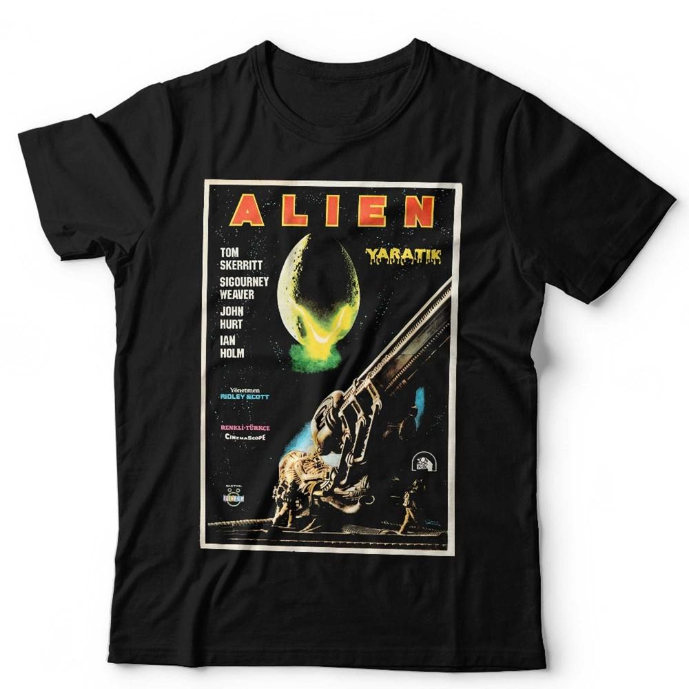 Alien TShirt Unisex Ladies Retro Movie Poster Sci Fi Horror Nostromo Xenomorph 3XL
