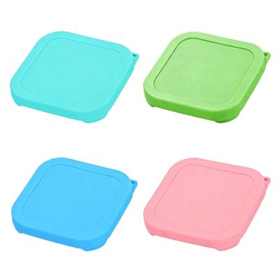 Food Grade Silicone Covers For Leftovers And Meal Preparation Replacement Lids for Square Glass Bowls Containers
