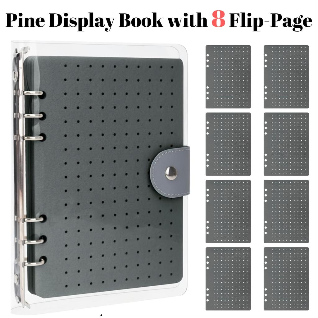 Felt Pin Display Book Storage Pin Storage Case Practical Felt Pin Organizer Bag Protective Cover Brooch Earring Storage Holder