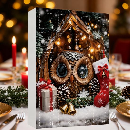 Forest Animal Advent Calendar 2025 24 Days Cute Animal Holiday Decor Countdown To Christmas