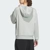 Adidas City Escape Hooded Sweatshirt With Solid Color Logo Women Tops Silver-Gray IP7077