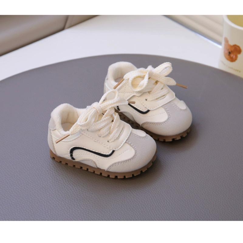 

Winter new velvet baby toddler shoes soft sole non-slip men s and women s baby cotton shoes warm small board shoes 16 бежевый