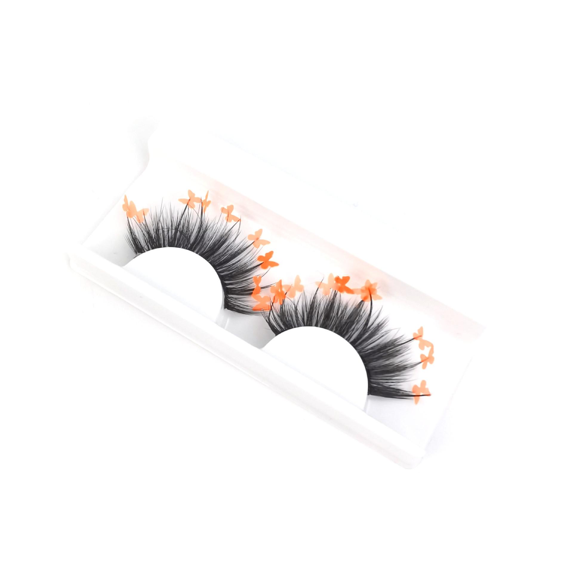 

Colorful Butterfly Lashes Glitter False Eyelashes Box Packaging 5D Mink Lashes Women h10