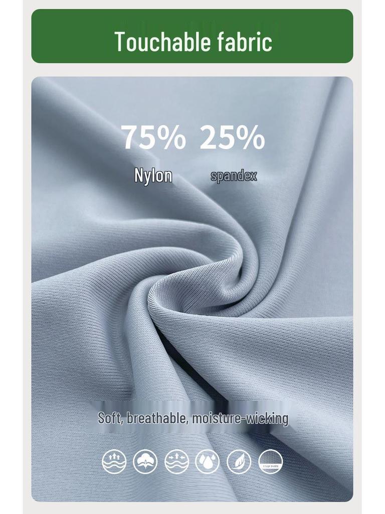 Plus Size Quick-Dry High Waist Micro Flare Pants - Breathable Ice Silk for Summer