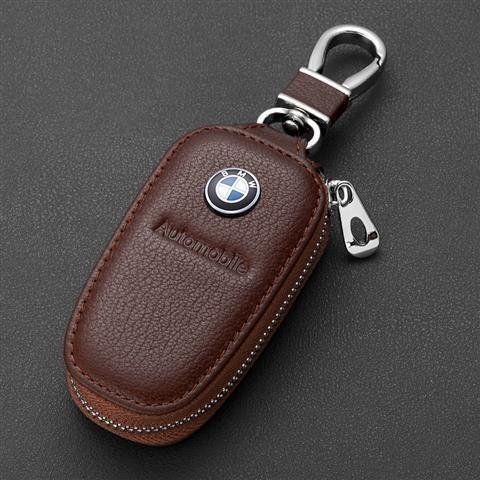 T15Leather For BMW M E34 E36 E60 E90 E46 E39 E70 F10 F30 X5 X6 M3 M5 M6 E71 F01 F02 F87 Car Key Bag Multifunction Organizer Wallet