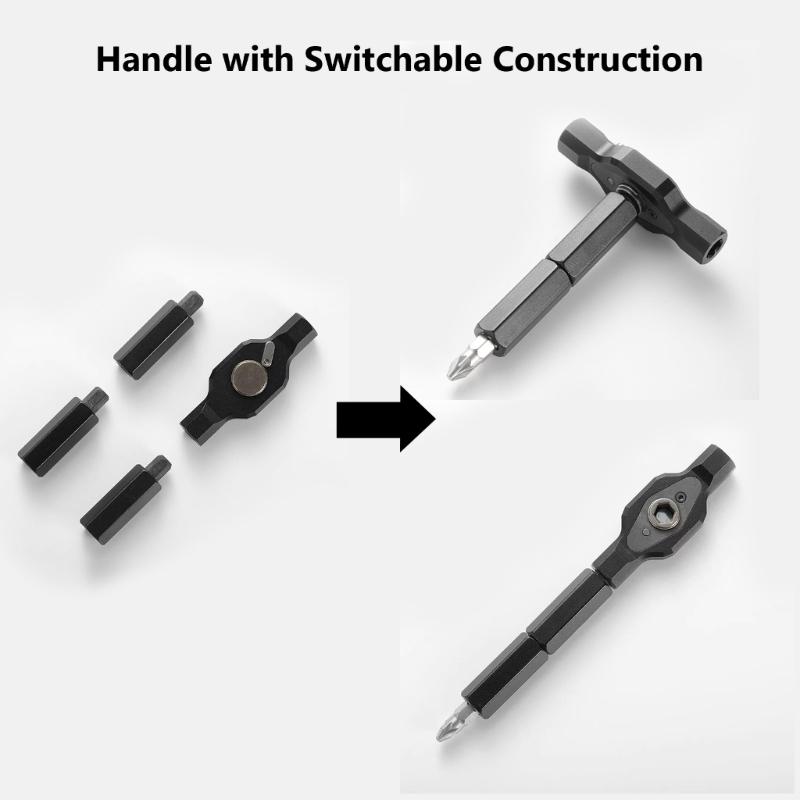Professional Ratchet Screwdriver Kit 24 in 1 Magnetic Bits Reversible Mechanism Heavy Duty Construction for Home Garage