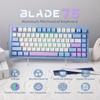 New MechLands Blade75 Wireless Aluminum Mechanical Gaming Keyboard with Gasketed Creamy Hot Customizable Keyboard with RGB Backlight for NKRO Surface,