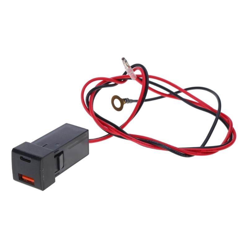 

Fast Car Adapter Convenient & Secure Vehicle Charge Adapter USB Car Charge Vehicle Modification Charging Adaoter 12-24V 1