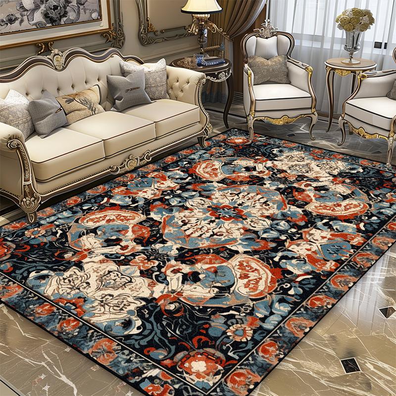 Vintage Persian High-end Luxury Carpet Coffee Table Mat Sofa Side Living Room Bedroom Ornaments Rug 200x300cm Non-slip Mats