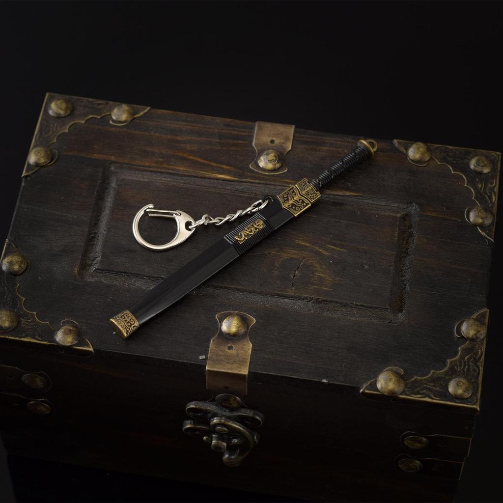 Han Dynasty Style 12cm Miniature Metal Sword Toy Model (Unsharpened)