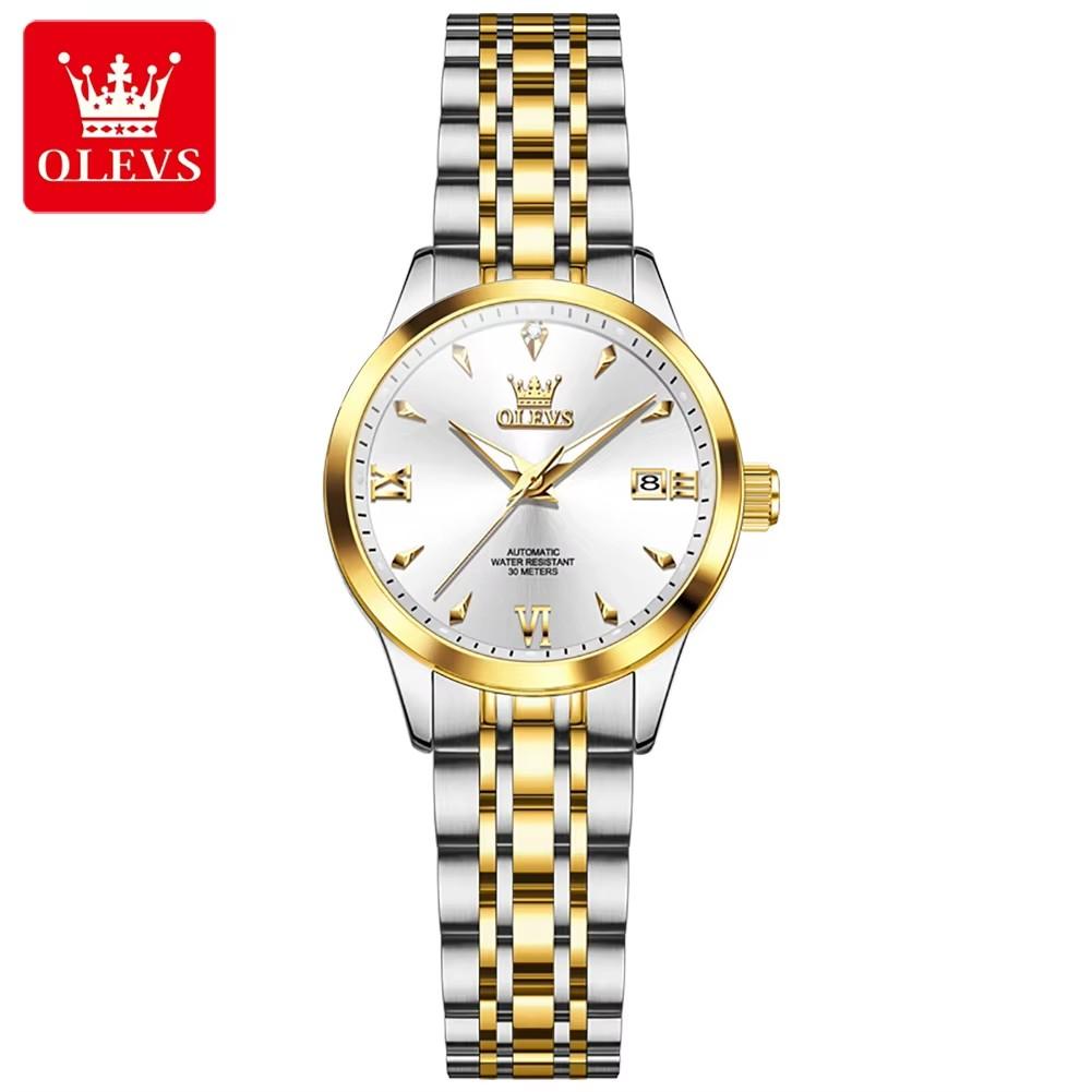 OLEVS 9956 Ladies Women's Watches Waterproof Luminous Hands Luxury Automatic Mechanical Wristwatch for Lady Montre Relojes Femme