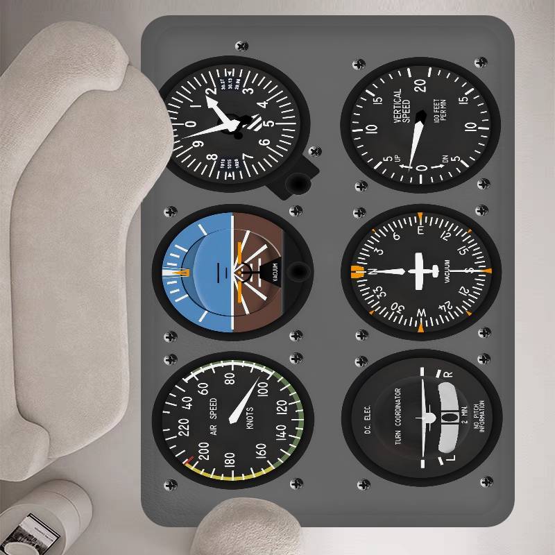 

Fighter Aircraft Control Cockpit Hallway Carpet Washable Non-Slip Living Room Sofa Chairs Area Mat Kitchen Doormat Area Rug 40x60cm