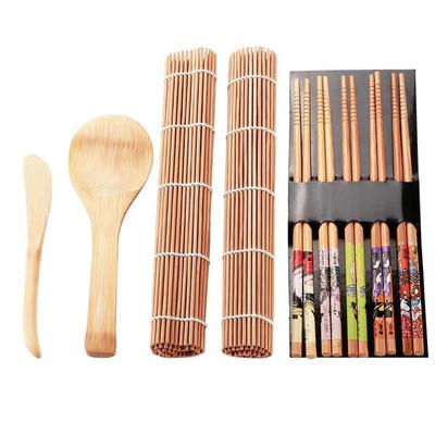 13 pezzi/set Kit per preparare il sushi in bambù, gadget per sushi fatto in casa per ufficio e feste in famiglia, per gli amanti del cibo