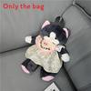 Cute Running Cat Backpack Wearing Floral Dress Design For Kids Teens And