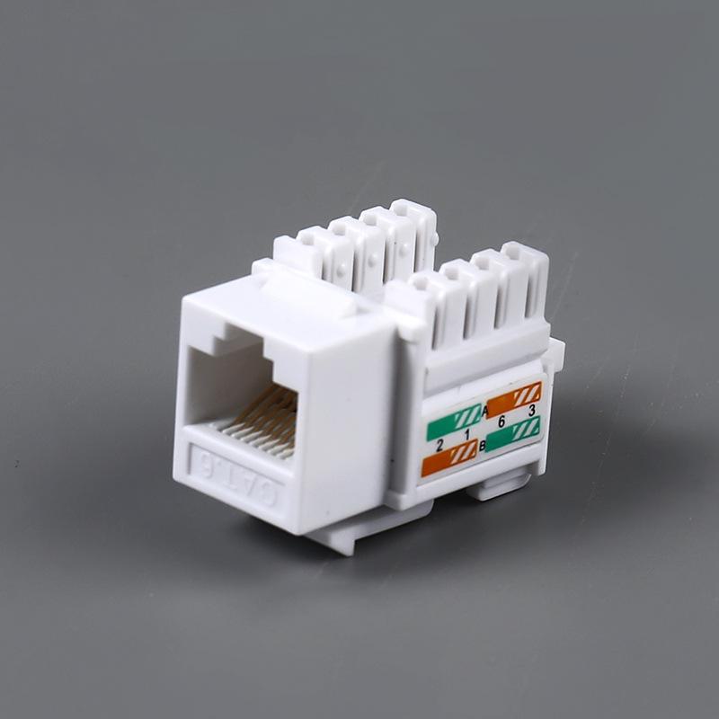 90° Unshielded Category 6 Module with Tail Hole
