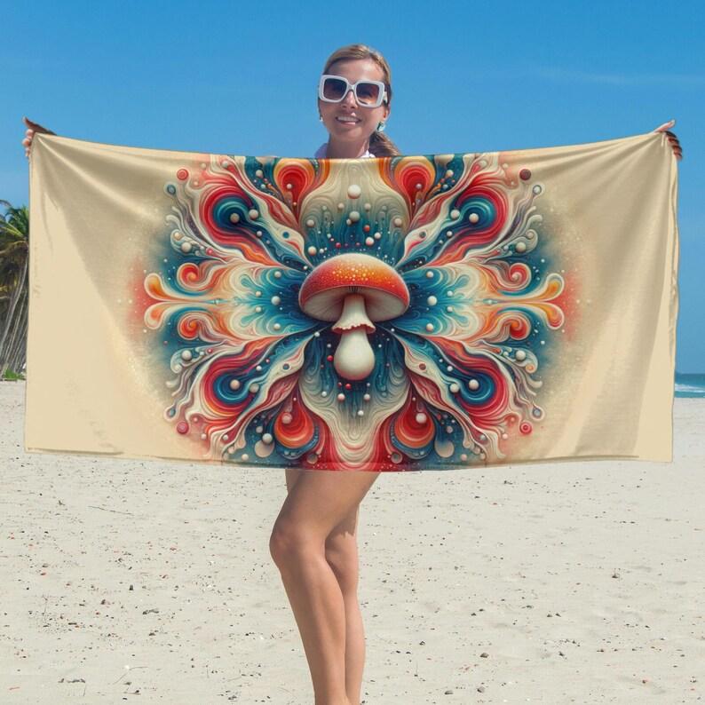 Cosmic Owl Beach Towel Guardian of The Galaxy, Celestial Mandala Design Night Sky Spirit Galaxy Nebula Towel Cosmic Energy Owl 50X100cm &1pc