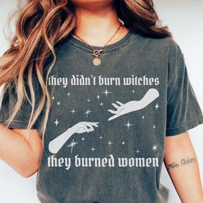 Goth Witchy Feminist Tee - Comfort Colors Women's Resistance Shirt and Kids Tshirt