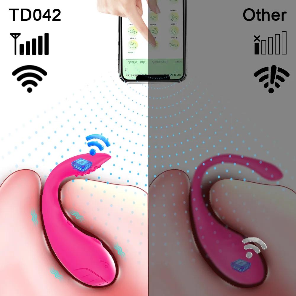 APP Bluetooth Control Vibrator Egg ქალებისთვის კლიტორის სტიმულატორი Wearable G წერტილი ვიბრატორი Love Egg ზრდასრულთა ვიბრაციული სექს სათამაშო