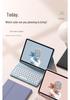 iPad Round Key Bluetooth Keyboard Leather Case with Pen Slot for Air/Pro/A16